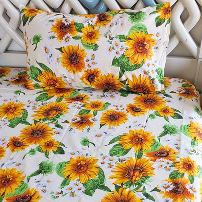 Crème Florale Bedsheet Set