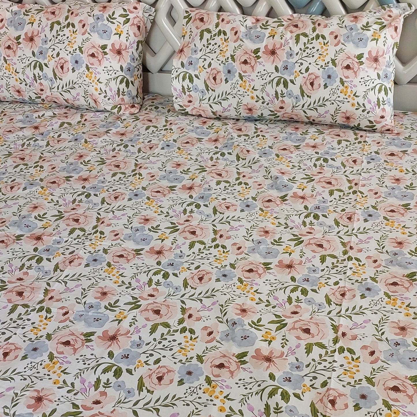 Floral Haven Bedsheet Set