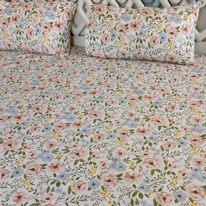 Floral Haven Bedsheet Set