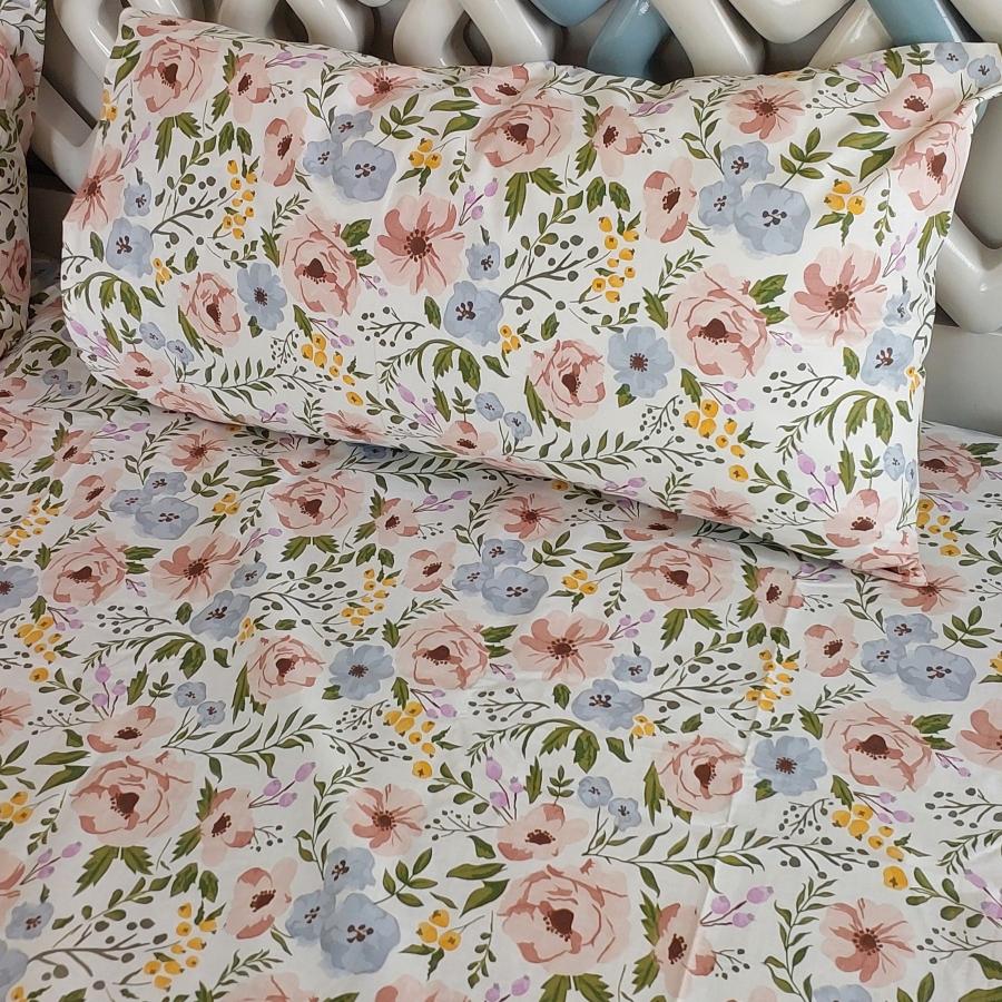 Floral Haven Bedsheet Set