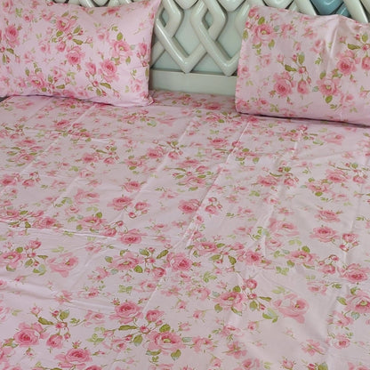 Pink Blossom Bedsheet Set