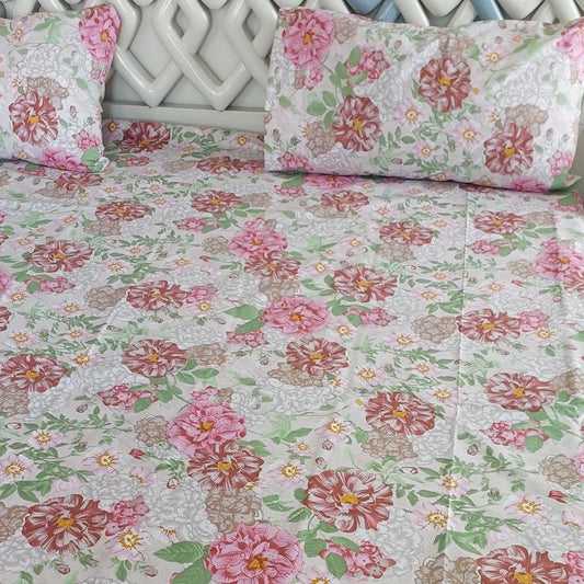 Floral Elegance Bedsheet Set