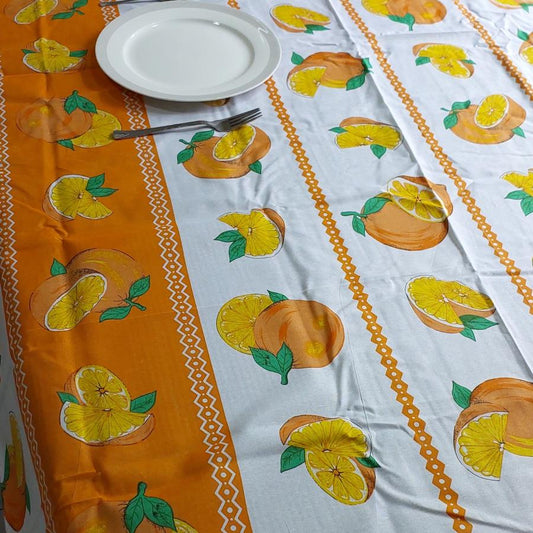 Orange Jacquard Table Cover