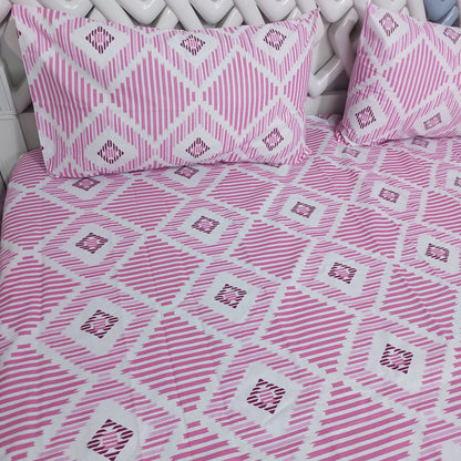 Geo Blush Bedsheet Set