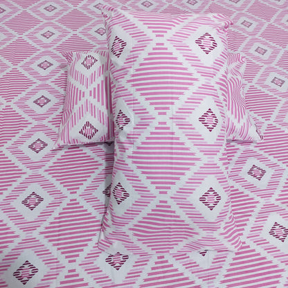 Geo Blush Bedsheet Set