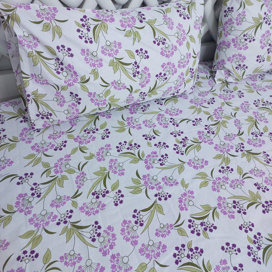 Mulberry Petal Bedsheet Set Pillow Cover