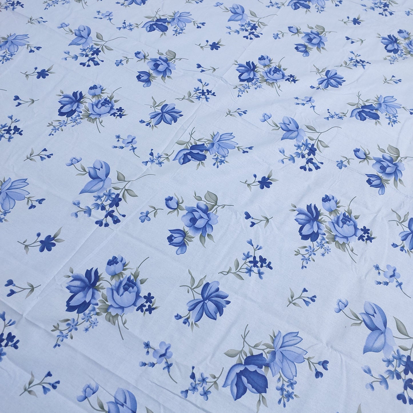 Navy Petal Bedsheet Set