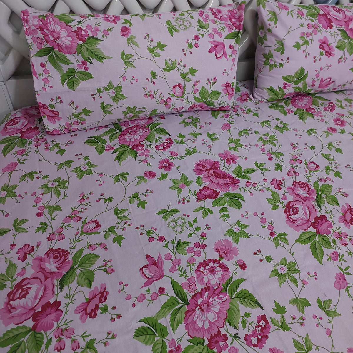 Soft Orchard Bedsheet set Pillow Cover