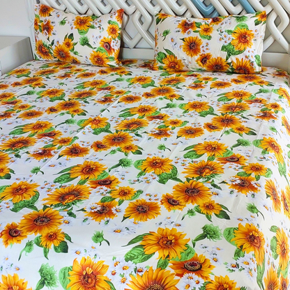 Crème Florale Bedsheet Set