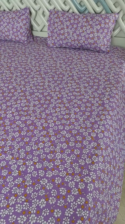 Violet Garden Bedsheet Set