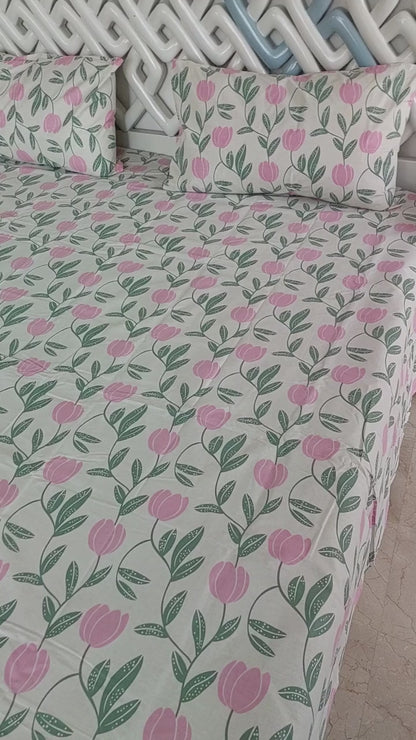 Flora Fusion Bedsheet Set