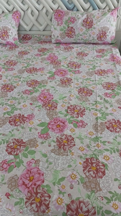 Floral Elegance Bedsheet Set