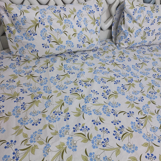 Cerulean Dream Bedsheet Set Pillow Cover